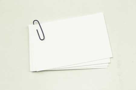 Photo of business cards stack. Template for branding identity