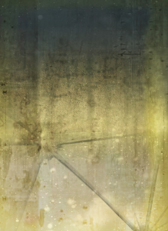 Broken glass on concreteの写真素材