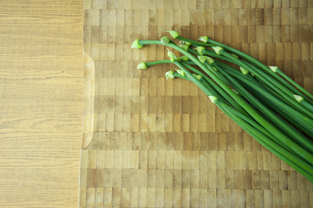 Spring onion flowerの写真素材