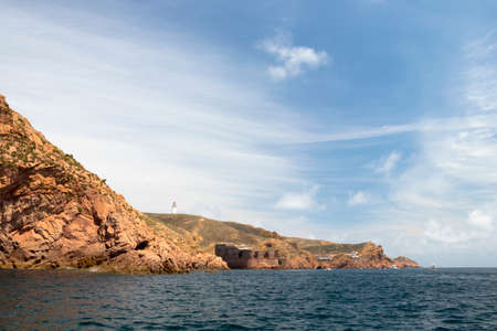 island of berlengas skyの写真素材