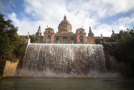 Montjuic, Museum, National Palace, Barcelona, ??Catalonia, Spain.のeditorial素材