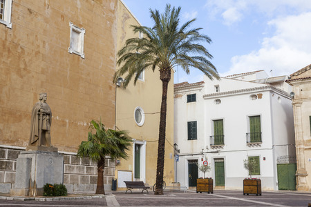 MAO-MAHON,SPAIN-JANUARY 22,2017: Street view,Menorca island,Balearic Islands.のeditorial素材