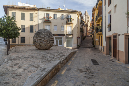 PALMA DE MALLORCA,SPAIN-JANUARY 13,2016: Street view in Palma, Balearic Islands.のeditorial素材
