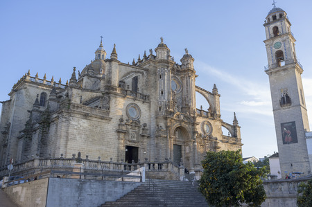 JEREZ DE LA FRONTERA,SPAIN-NOVEMBER 13,2016: Cathedral,Jerez, Andalucia.のeditorial素材