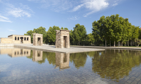 MADRID,SPAIN-JULY 25,2015: Temple of Debod, ancient egyptian temple,Madrid.のeditorial素材