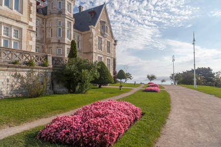SANTANDER,SPAIN-SEPTEMBER 26,2015: Royal Palace, Real Palacio de la Magdalena, Santander,Cantabria,Spain.のeditorial素材