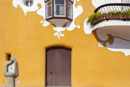 SANT JOAN DESPI,SPAIN- JUNE 27,2015: Architecture, modernist style, Can Negre, by Josep Maria Jujol Gibert. Sant Joan Despi, Province Barcelona, Catalonia.のeditorial素材