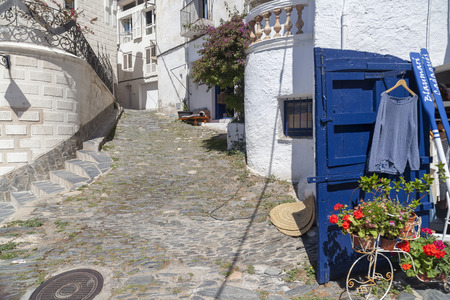CADAQUES,SPAIN-MAY 21,2015: Street view, mediterranean village, Cadaques,Costa Brava,province Girona, Catalonia.のeditorial素材