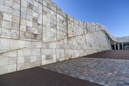 SANTIAGO DE COMPOSTELA,SPAIN-NOVEMBER 27,2013:Contemporary architecture,City of Culture of Galicia,...