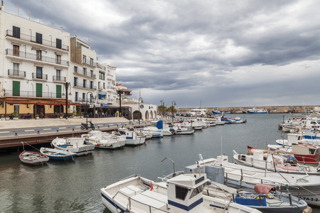 AMETLLA DE MAR, SPAIN-MAY 28,2013: Village and port view of Ametlla de Mar, catalan village of Costa Daurada.のeditorial素材