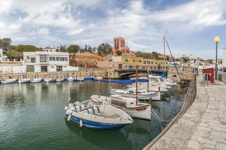 CIUTADELLA, SPAIN- APRIL 5, 2013: Port of Ciutadella, Minorca, Balearic Islands.のeditorial素材