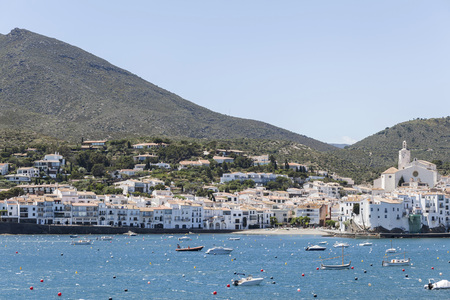 CADAQUES,SPAIN-MAY 21,2015:View of the town and shoreline  Cadaques,Costa Brava, province Girona, Catalonia.のeditorial素材