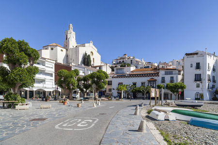 CADAQUES,SPAIN-MAY 21,2015:View of the town Cadaques,Costa Brava, province Girona, Catalonia.のeditorial素材