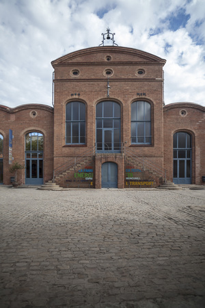 TERRASSA,SPAIN-NOVEMBER 13,2013: Architecture building, museum, MNACTER, Museu Ciencia i Tecnica...