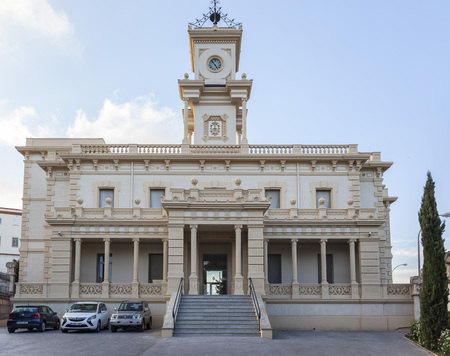 SANT BOI DE LLOBREGAT,SPAIN-JANUARY 29,2015: Ancient building,Park sanitary, Parc Sanitari Sant Joan de Deu,founded by Dr.Antoni Pujadas in 1854, acquired by religious order,Benet Menni,important institution mental health,province Barcelona,Catalonia.のeditorial素材