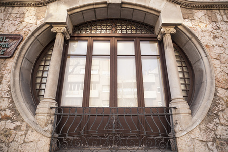 VILANOVA I LA GELTRU,SPAIN-FEBRUARY 22,2018: Artistic building, modernist style, Can Pahissa by Josep M Giro in Vilanova i la Geltru, Catalonia, Spain.のeditorial素材