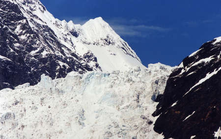Glacier in Prince William Sound, Alaskaの写真素材