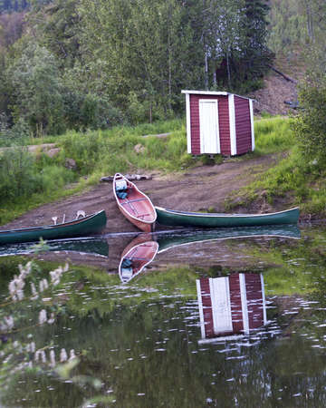 Boat Reflectionsの写真素材