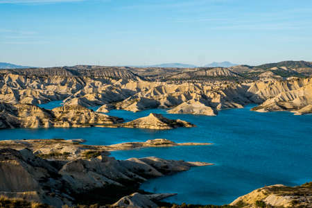 The swamp and ravines of Gebas in Murcia, Spainの写真素材