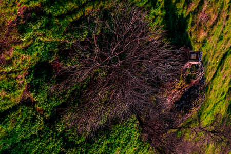 The hillside of Hornos in Jaen, Andalucia, Spainの写真素材
