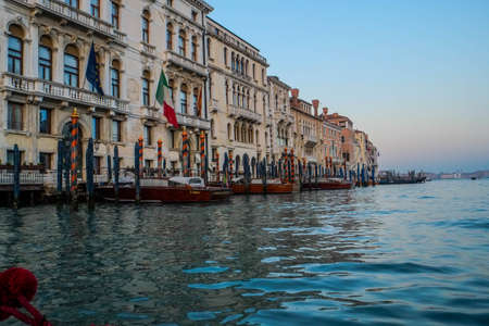 Gondola ride in Veniceの写真素材