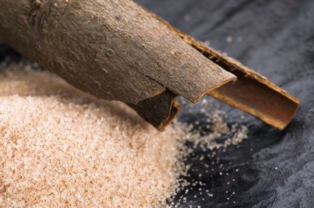 aromatic spices with brown sugar - cinnamonの写真素材