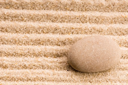 Zen. Stone and sand の写真素材