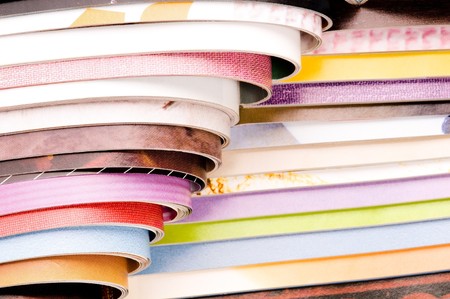 Stack of open magazinesの写真素材