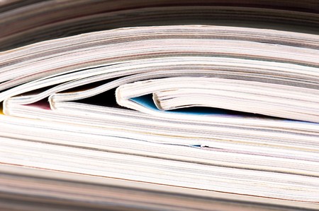 stack of magazines の写真素材