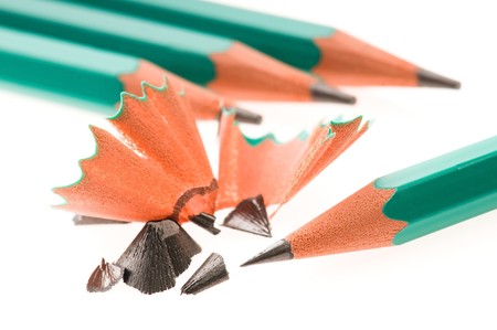 Pencil and shavingsの写真素材
