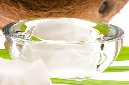 Coconut and coconut oilの写真素材
