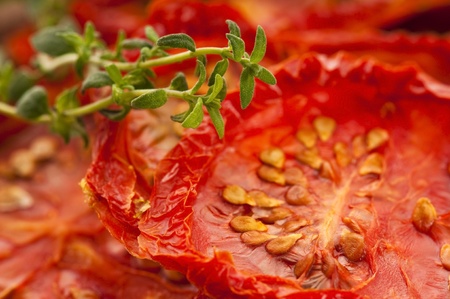 Italian sun dried tomatoesの写真素材