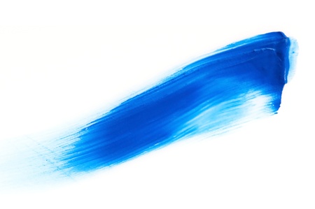 paints on the white paperの写真素材