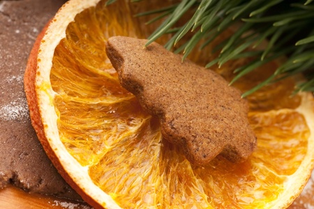 Christmas baking - gingerbreadsの写真素材