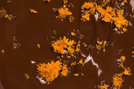 Homemade chocolate with orangeの写真素材