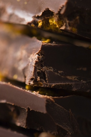 Homemade chocolate with orangeの写真素材