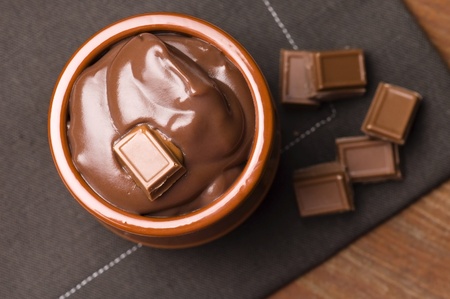 Homemade Chocolate Puddingの写真素材