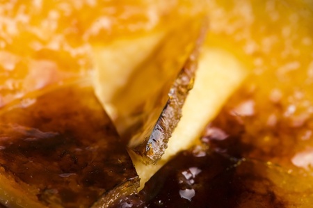 French dessert - cream brulee, burnt cream の写真素材