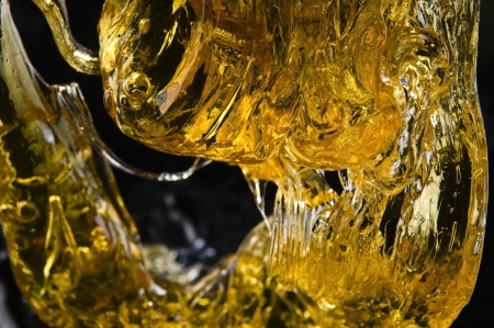 Caramel on the blackの写真素材