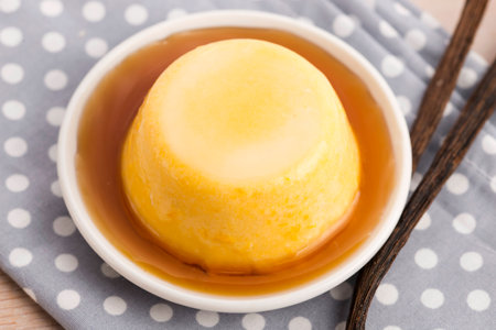 Pumpkin panna cottaの写真素材