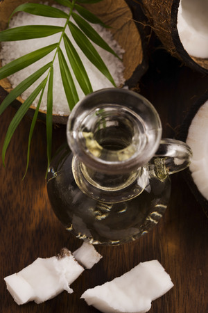 Coconut oil for alternative therapyの写真素材