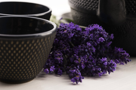 Lavender teaの写真素材