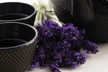 Lavender teaの写真素材