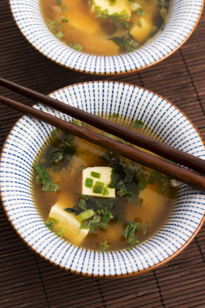 Japanese miso soupの写真素材