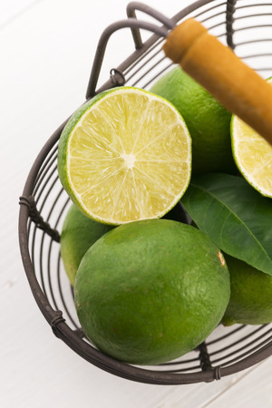 Fresh limesの写真素材