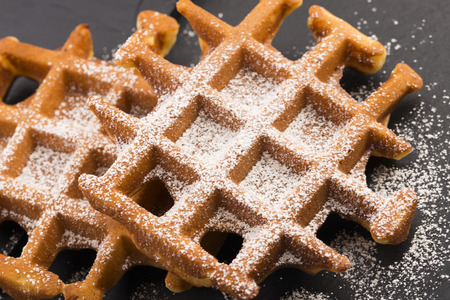 Waffles with sugar