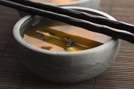 Japanese miso soupの写真素材