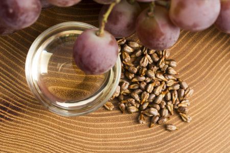 grape seed oilの写真素材