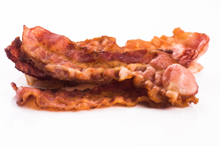 Cooked Bacon Stripsの写真素材
