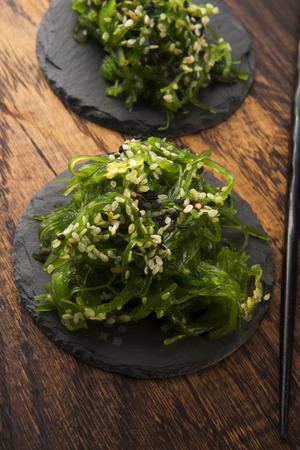 Spicy wakame saladの写真素材